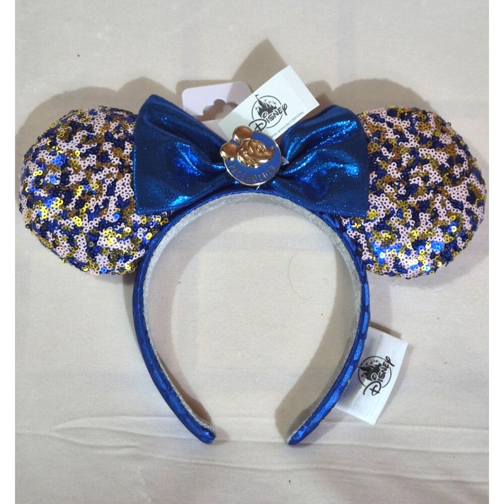 Walt Disney World 50th Anniversary Celebration Minnie Ears Headband PASSHOLDER